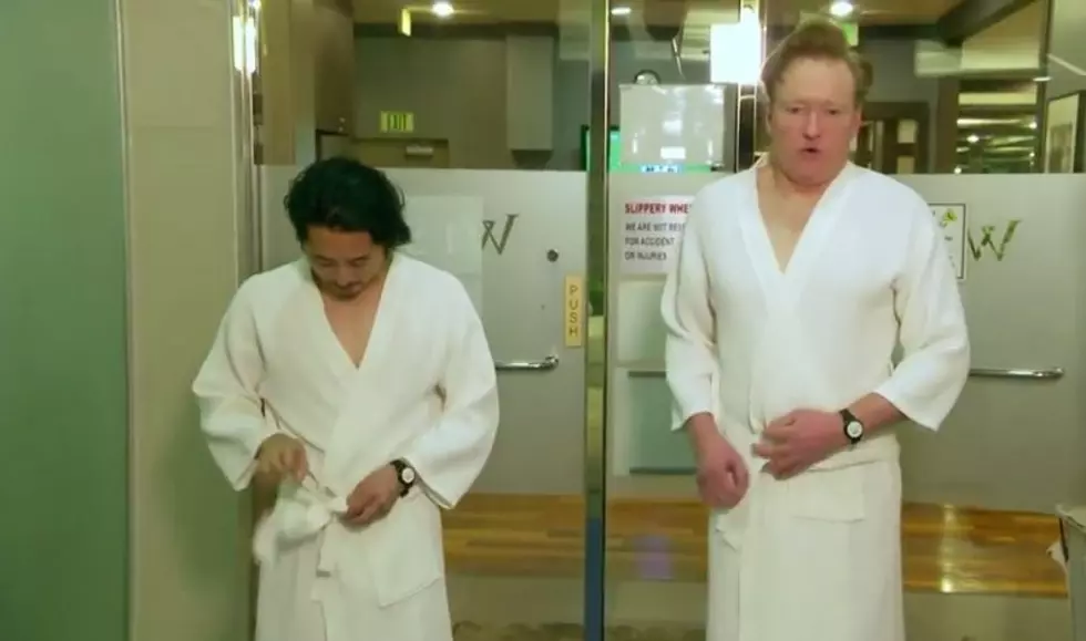 Conan and Steven Yeun From ‘The Walking Dead’ Visit a Korean Spa [VIDEO]