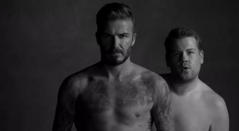 David Beckham and James Corden&#8217;s New Underwear Line [VIDEO]