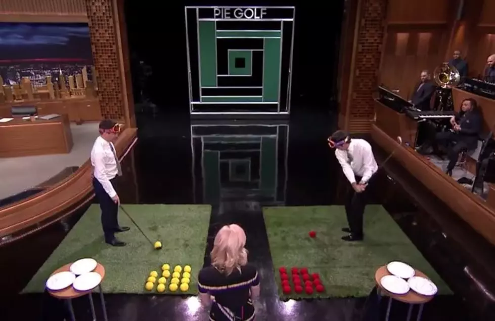 Jimmy Fallon and Bubba Watson Face Off in Pie Golf [VIDEO]