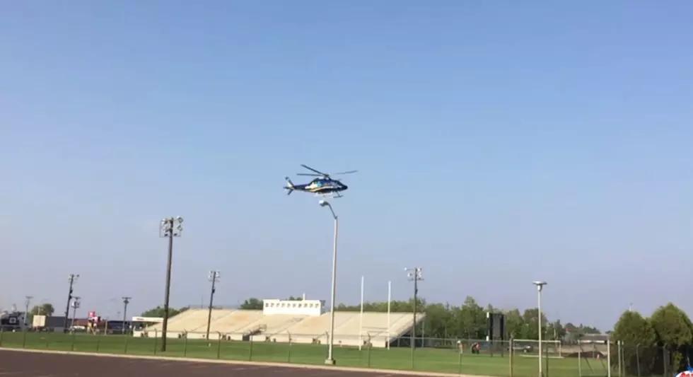 UW-Superior Abuzz With Emergency Vehicles and Life Link III Helicopter for Training [VIDEO]