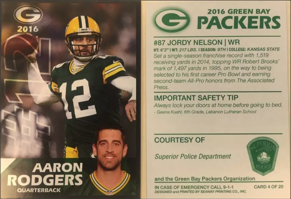 Superior Police Will Be Handing Out Green Bay Packers Trading Cards