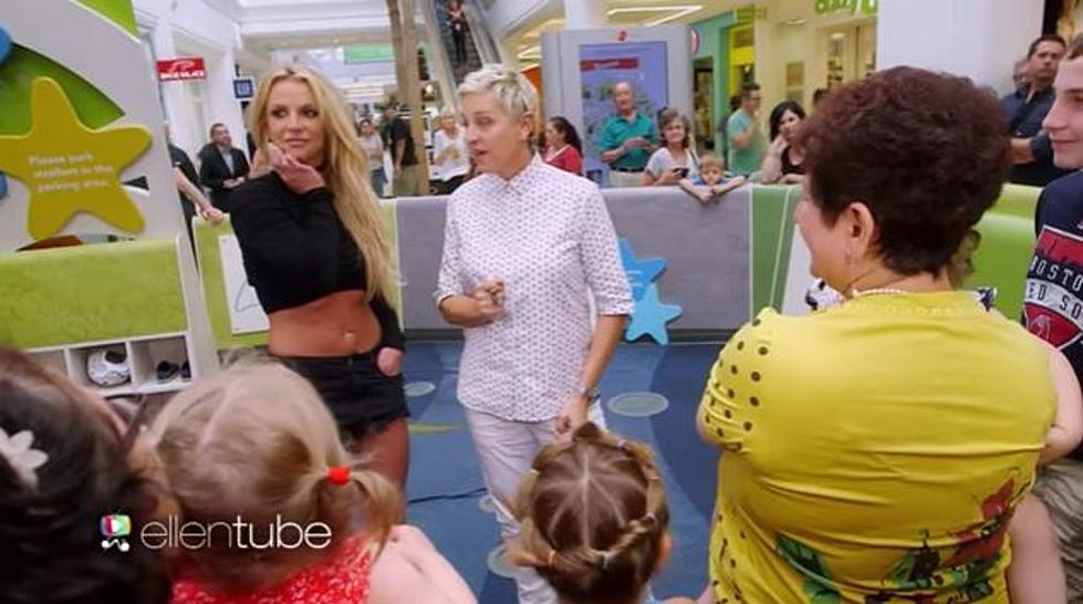 Ellen DeGeneres and Britney Spears Use Their Celebrity Status to Liven Up a Mall [VIDEO]