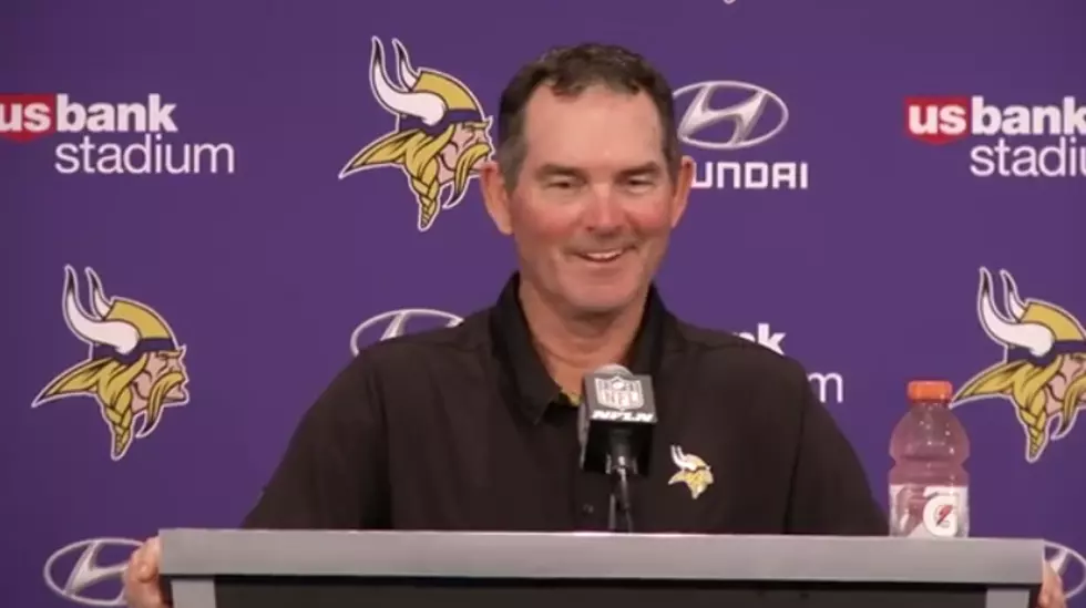 See Minnesota Vikings Coach Mike Zimmer Being Interrupted by Skol Chant