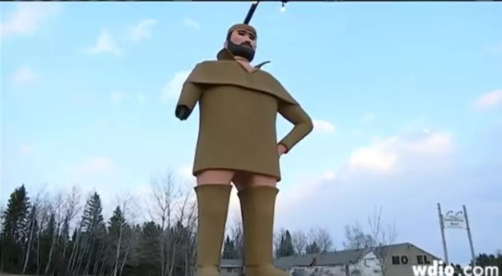 Iconic Statue in Two Harbors Lost an Arm During the Wind Storm Tuesday Night [VIDEO]