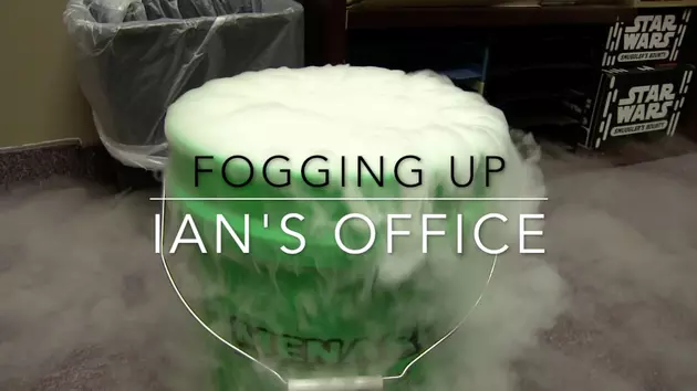 Ian&#8217;s Office Gets Foggy With Dry Ice Prank [VIDEO]