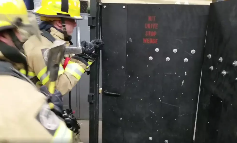 Watch Duluth Firefighters Practice Forcible Entry