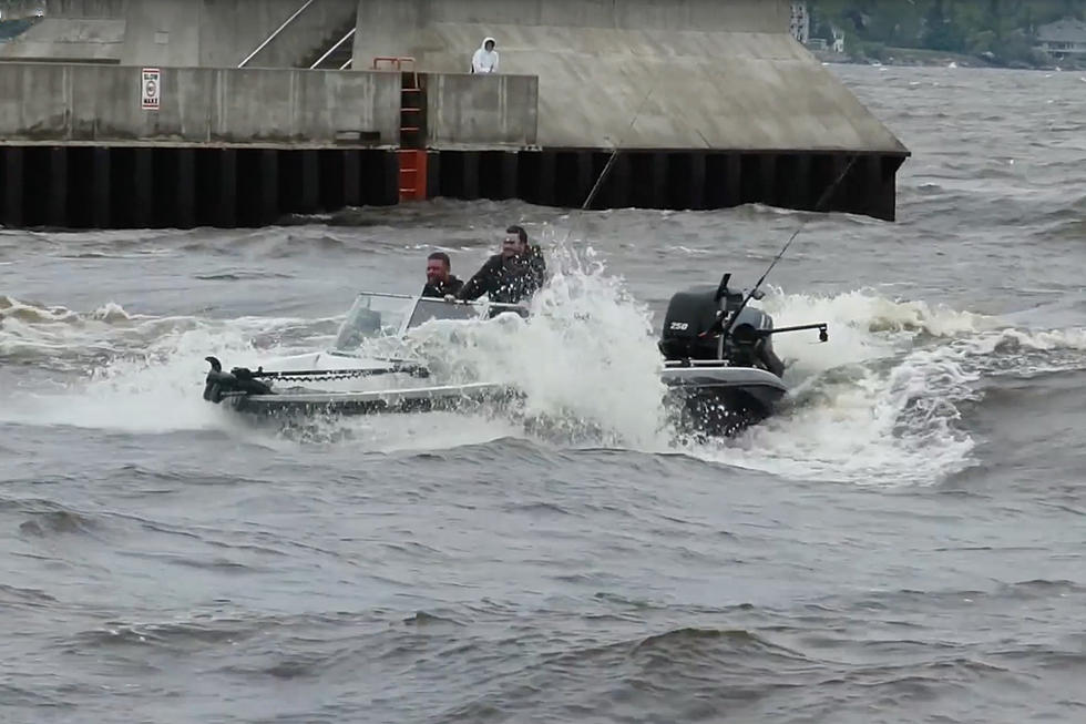 Watch: Fishing Boats Struggle With Large Lake Superior Waves