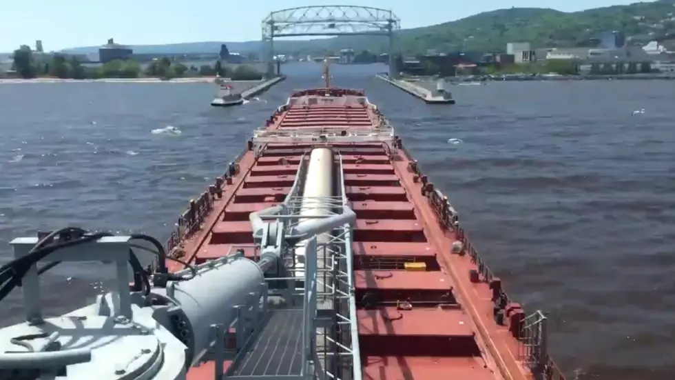 Watch Video of the Thunder Bay Entering Duluth Harbor