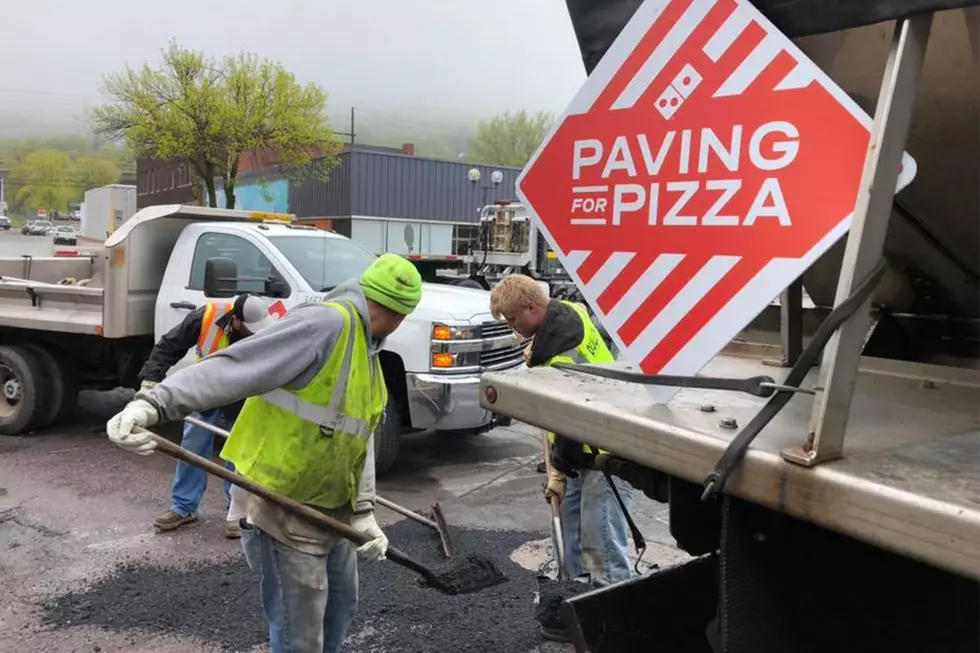 Duluth City Crews Go ‘Paving For Pizza’, Fixing Potholes With Help From Domino’s Pizza