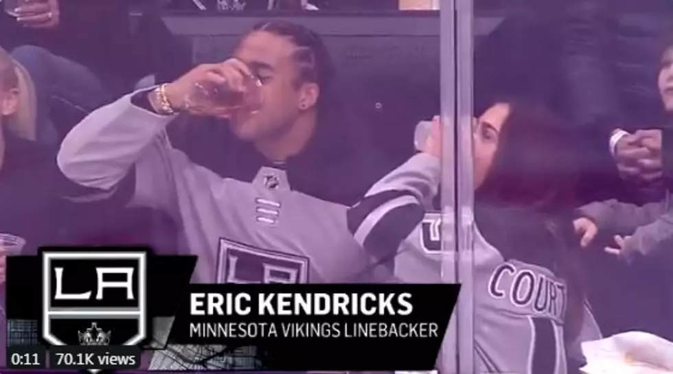 Minnesota Vikings Player Eric Kendricks Shows Off Beer Chugging Skills [VIDEO]