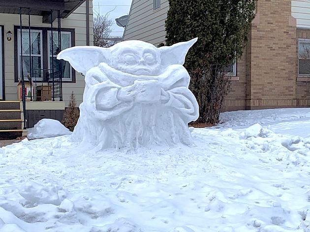 Baby Yoda Snow Sculpture Spotted In West Duluth