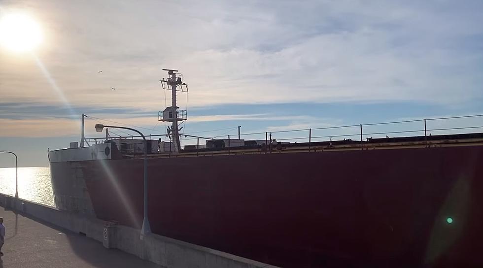 WATCH: Cargo Ship Presque Isle Grazes Canal Park Pier In Duluth