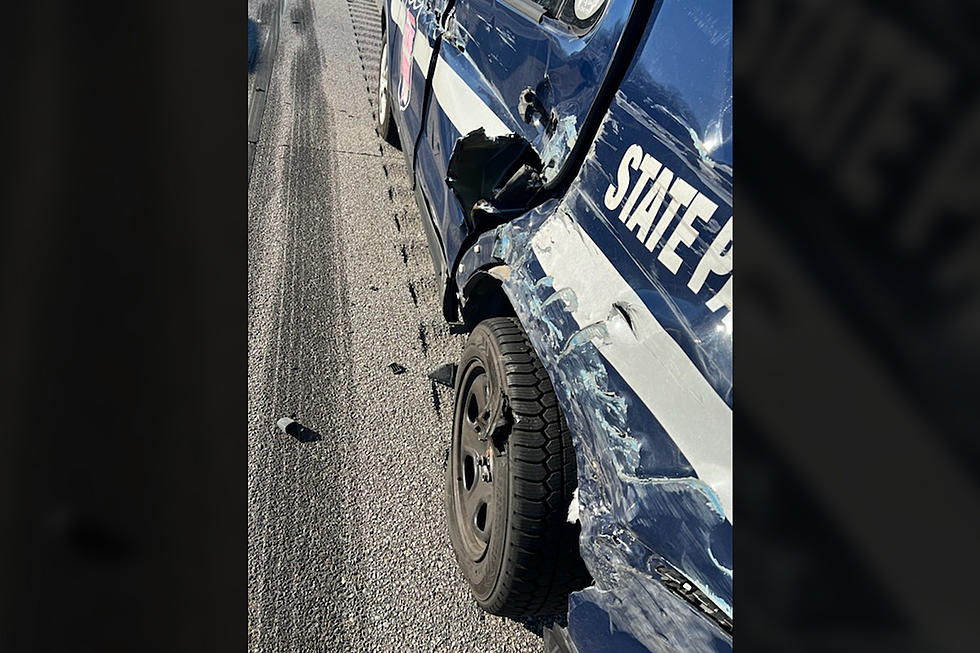 Holy Cow! Watch As A Semi-Truck Sideswiped A Wisconsin State Trooper’s Vehicle