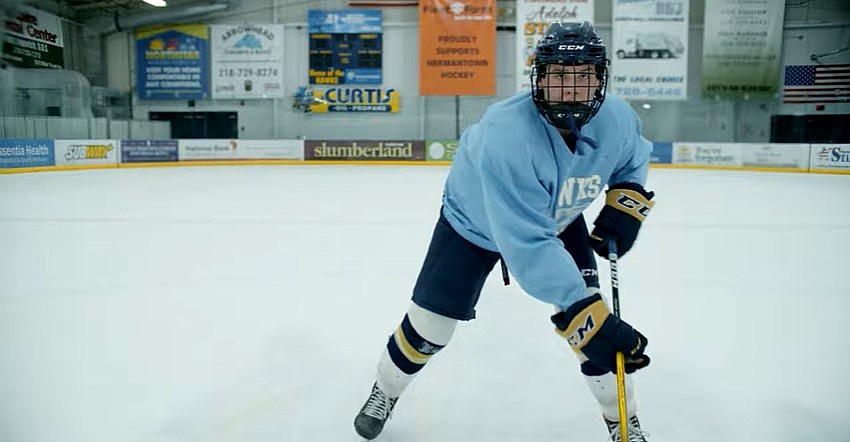 MN High School Player Goes Viral With Hockey Stick 'Promposal