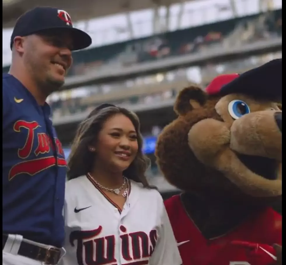 Olympian Suni Lee Literally Flips Over First Pitch At Twins Game