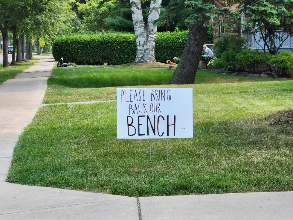 Seriously, Who Steals A Bench In A Quiet Duluth Neighborhood?