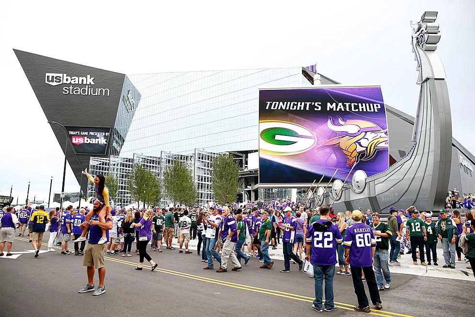 Let's Skol: Vikings fans tailgate outside U.S. Bank Stadium ahead