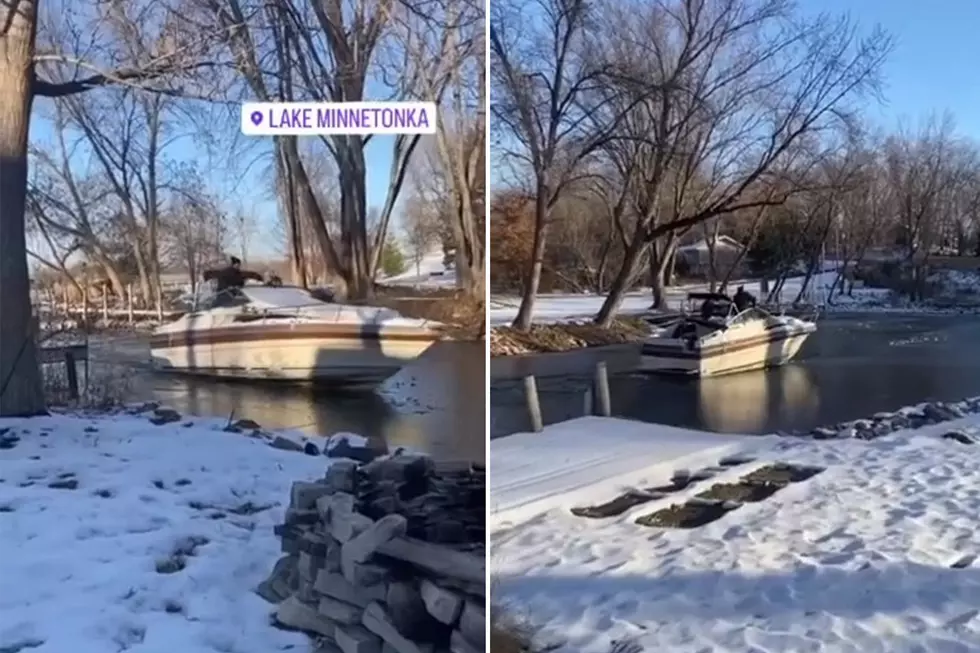 Whoops, Minnesota Man Tries To Drive His Boat Through The Ice [VIDEO]