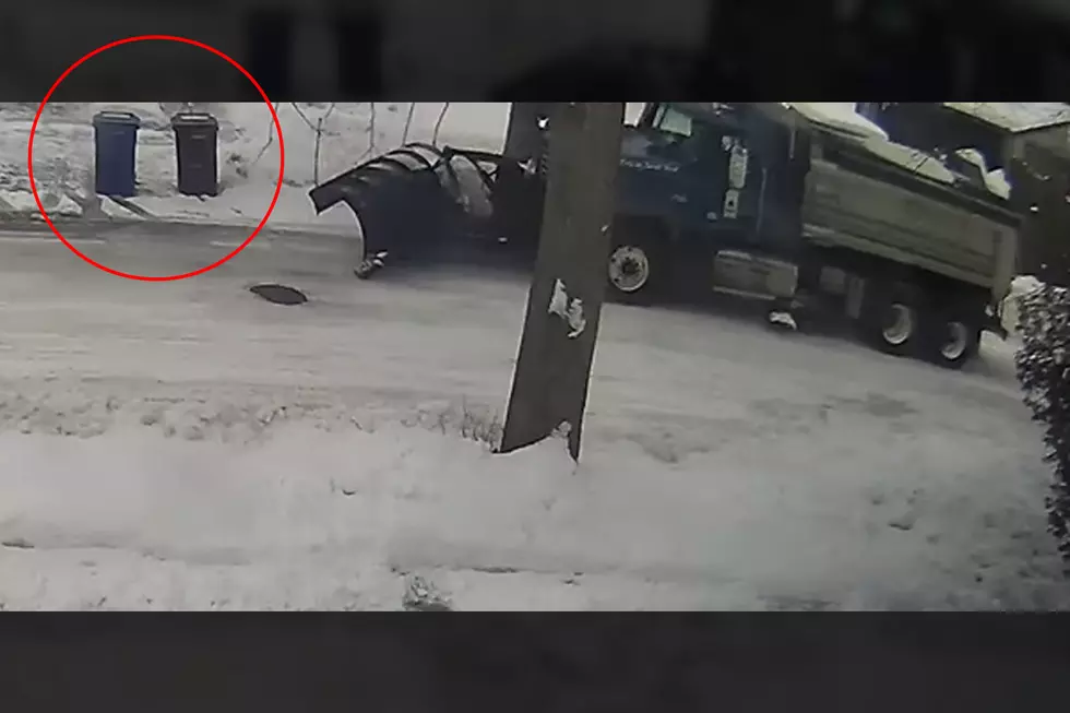 WATCH: Minnesota Plow Truck Busted Taking Out Someone&#8217;s Garbage Cans