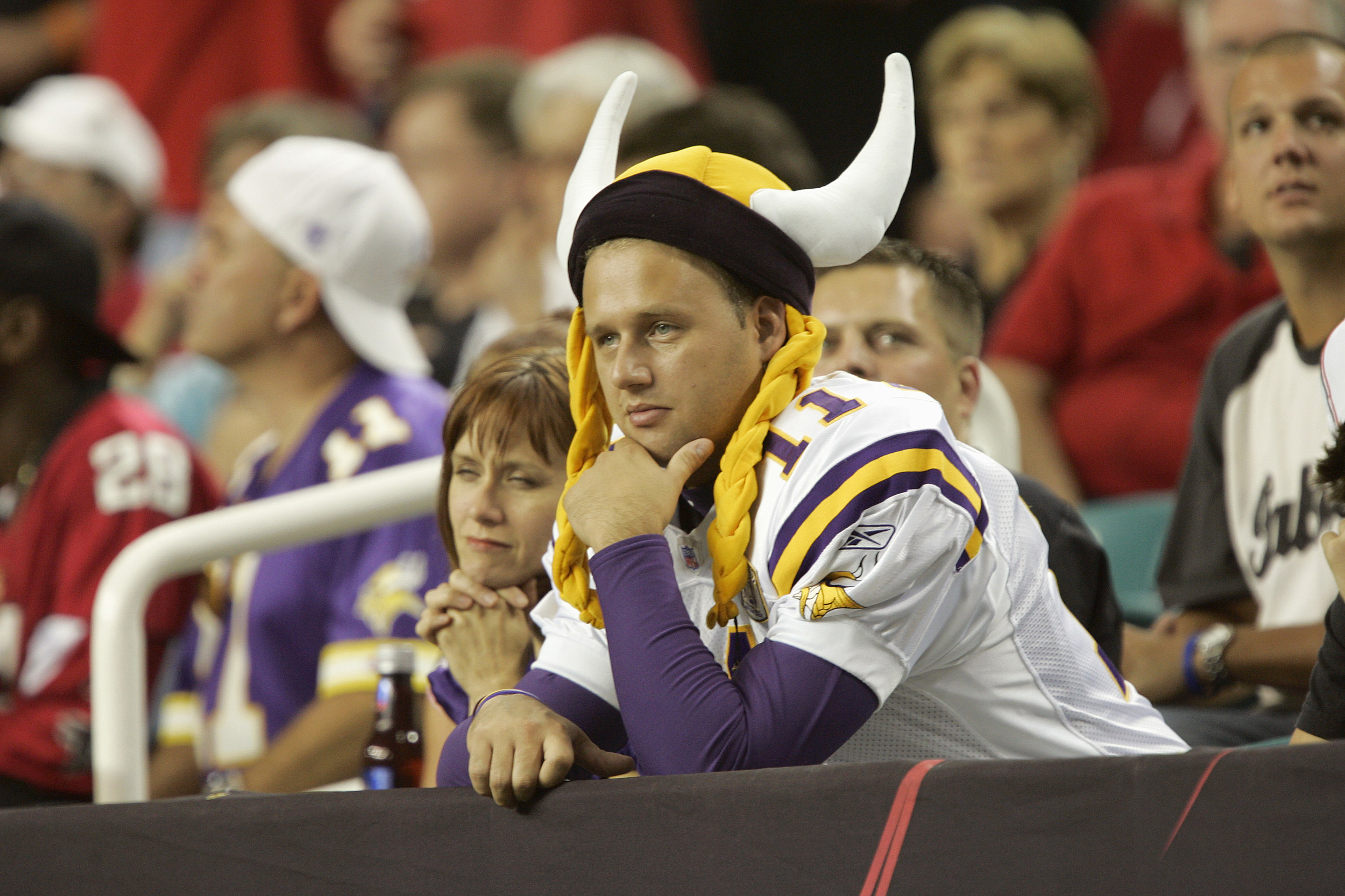 Vikings fans joined Case Keenum in a skol Vikings chant 