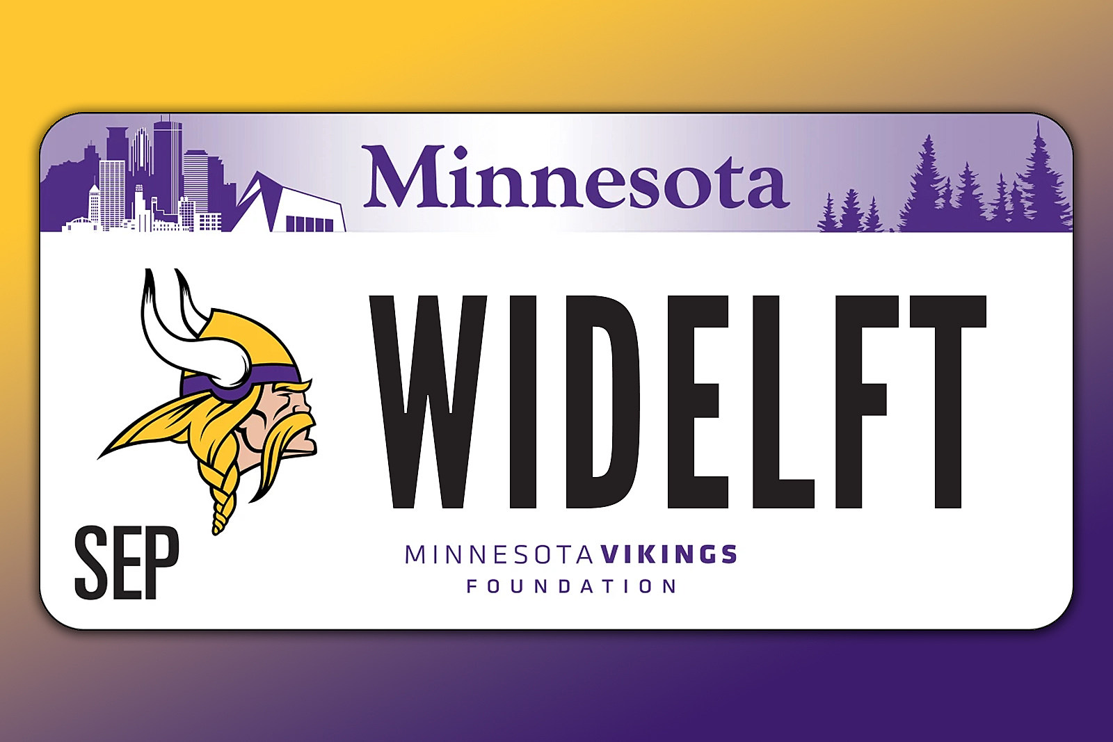 Vikings reveal specialty license plate design - CBS Minnesota