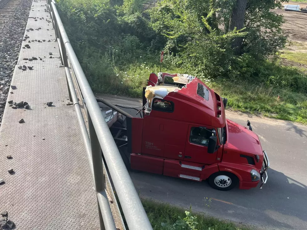 Semi-Truck and Trailer Crushed Under Minnesota Bridge