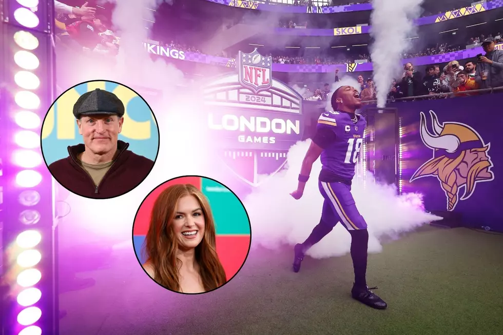 A-List Celebrities Spotted Wearing Purple at London Vikings Game