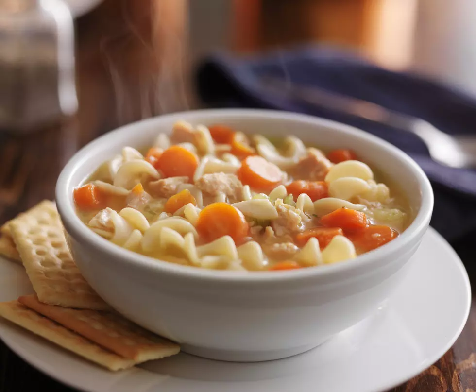 bowl of chicken noodle soup