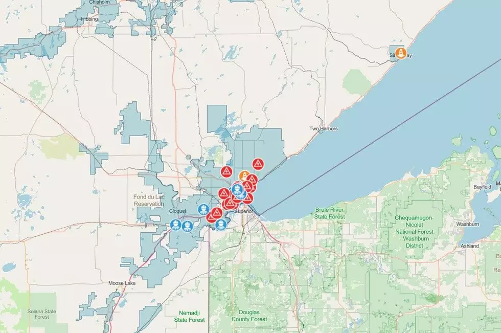 Minnesota Power Outage Map (as of 3:50 pm 3/6/26)