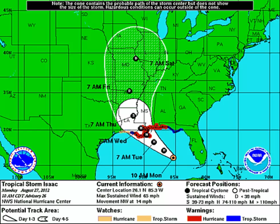 Hurricane Isaac to Impact Lufkin Nacogdoches Tommorrow [VIDEO]