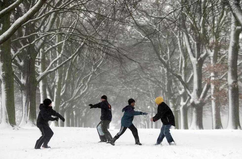 K-Fox 95.5 Had A Snowball Fight! [VIDEO]