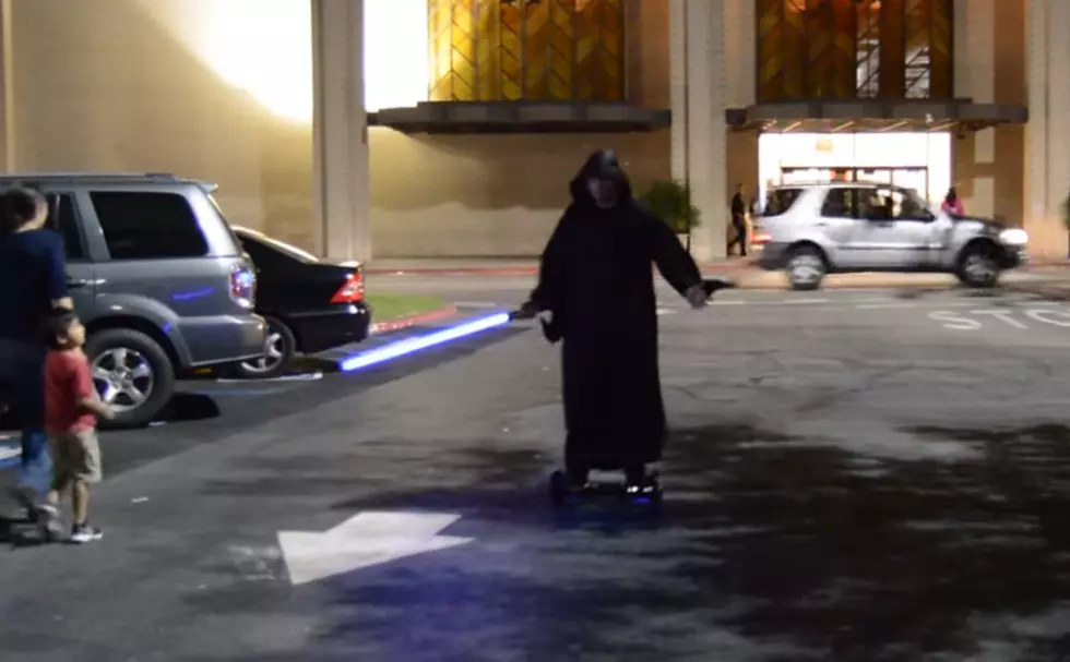 A Jedi Parking Director Uses A Mini-Segway And The Force To Bring Some Fun To His Job