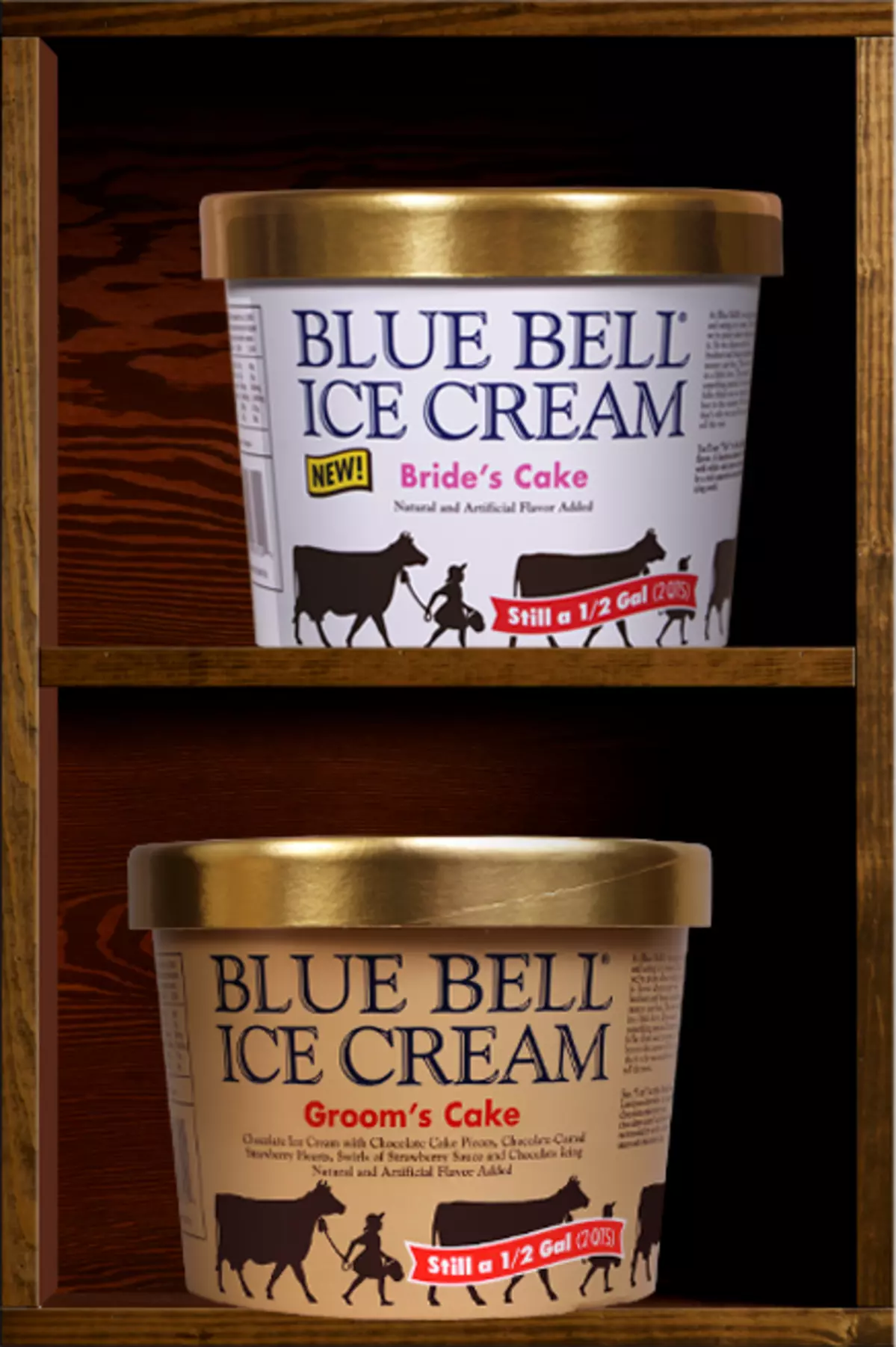 Blue bell grooms cake