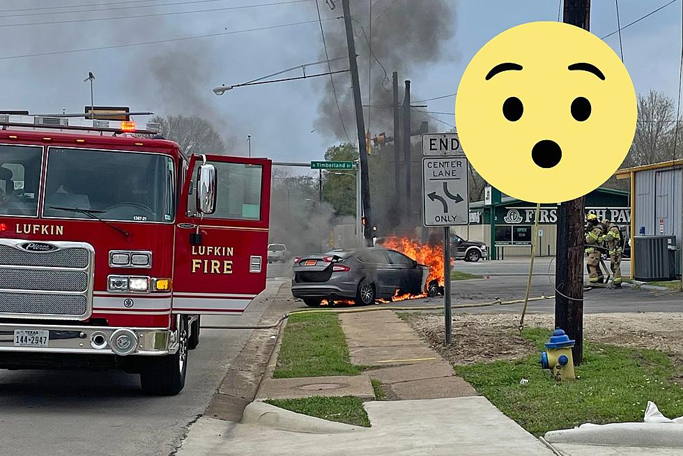 Massive Car Fire During A Test Drive In Lufkin, Texas