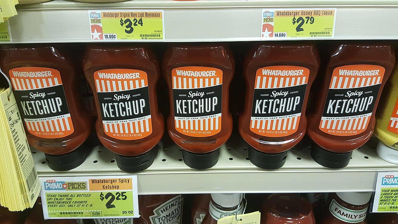 Whataburger Fancy Ketchup Wake Up You Taste Buds ~ 20oz Bottle ~ Lot of 2