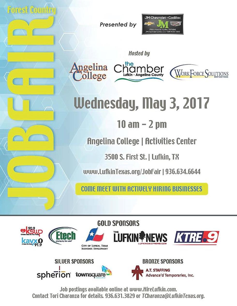 The Forest Country Job Fair is on Wednesday