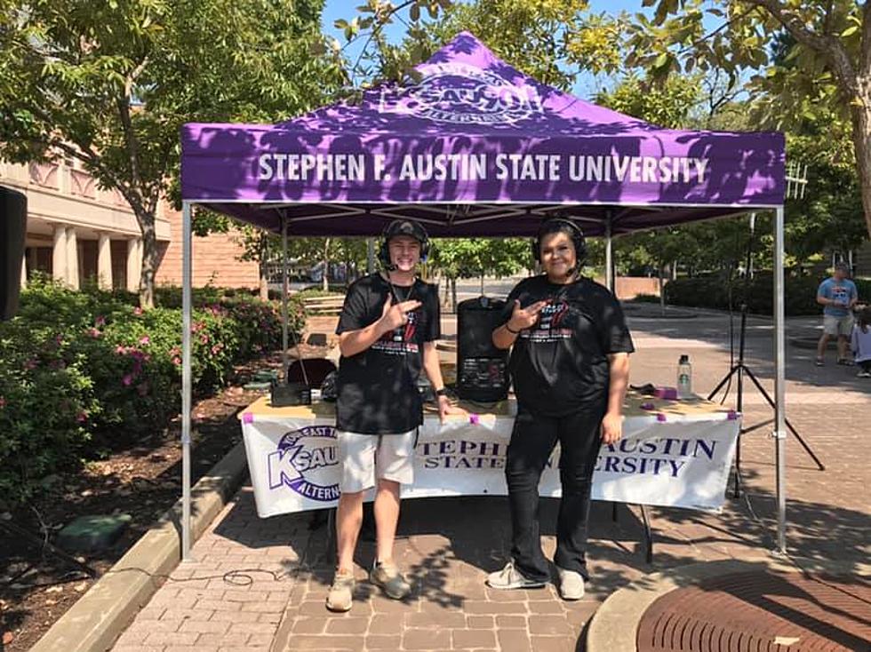 SFA Students Celebrate College Radio Day On-Air