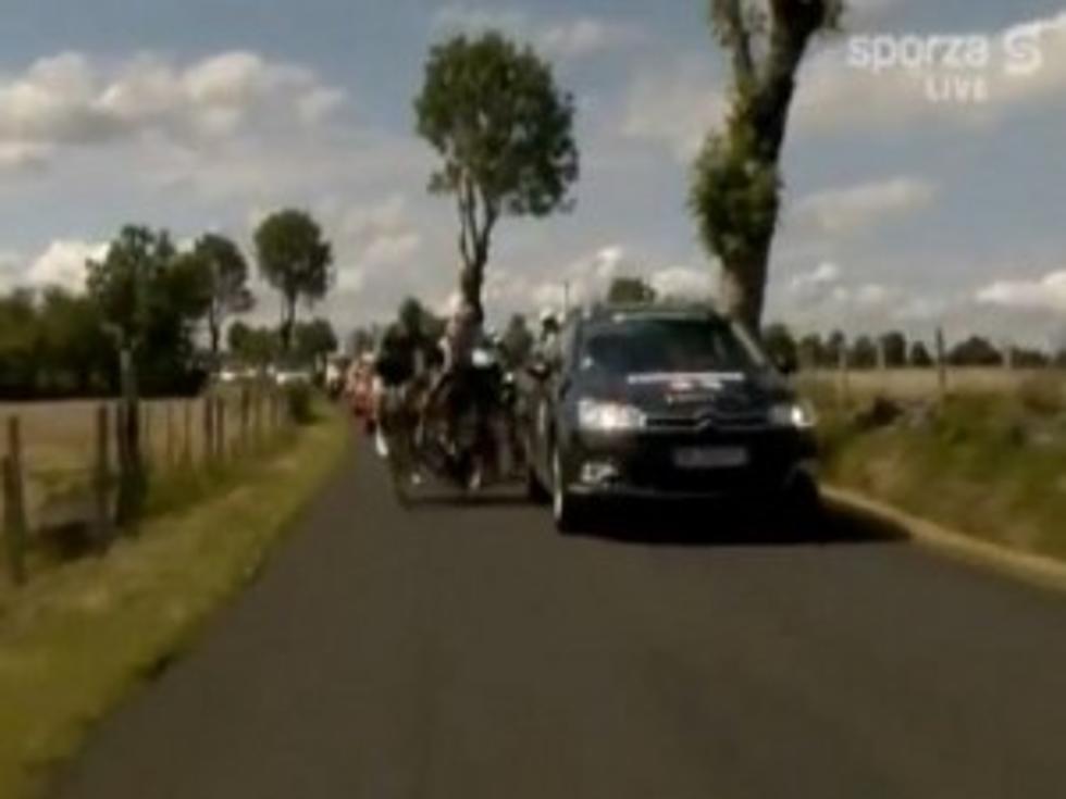 Car Appears to Intentionally Hit Riders During Tour De France
