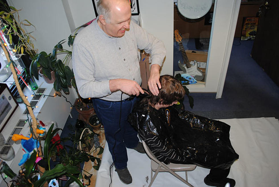 Blind Man Gives Our Web Guy a Hair Cut For ‘March Baldness’ [VIDEO]