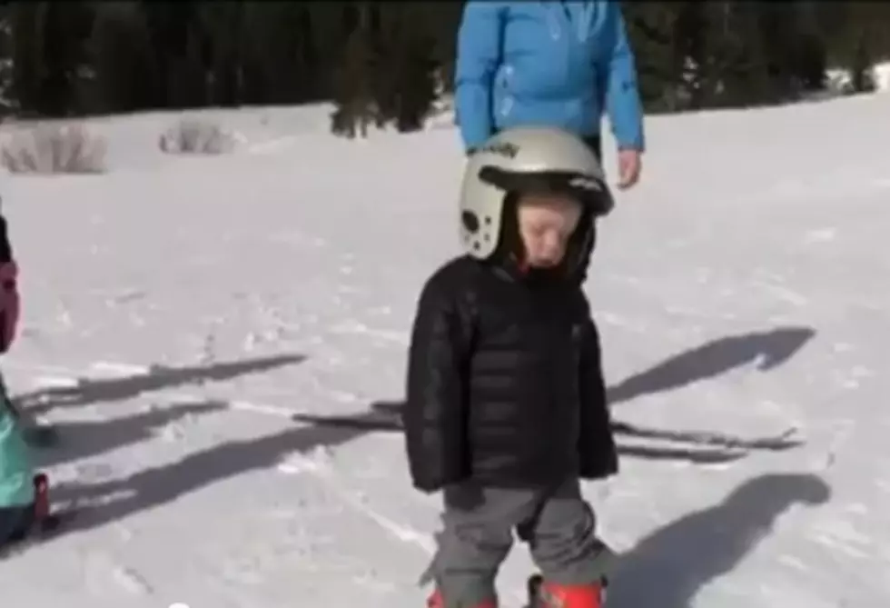 Little Kid Falls Asleep On Skis [VIDEO]