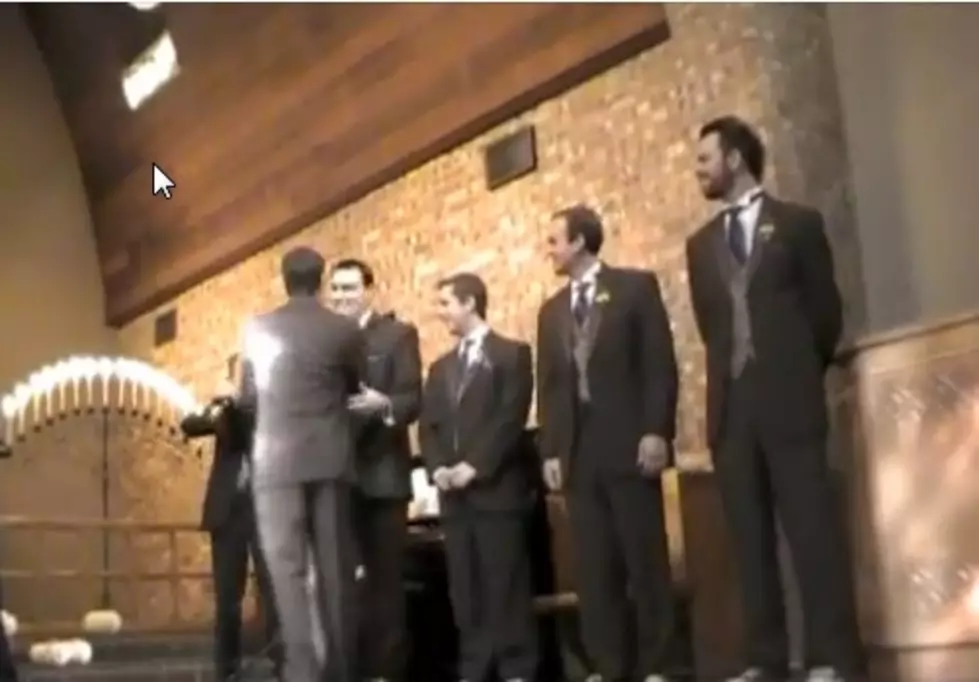 Groom Collects Slap Bet At Wedding [VIDEO]