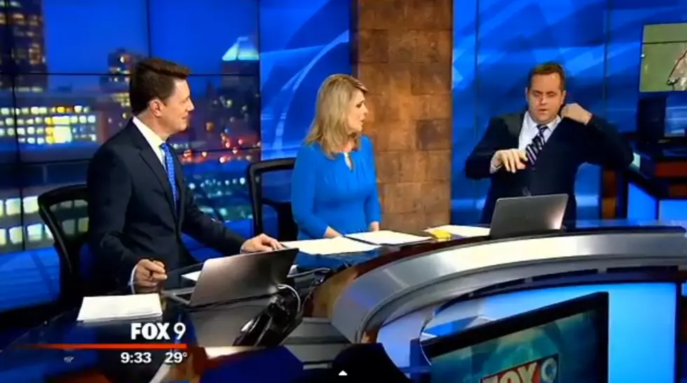 TV Anchor Finds Surprise In His Suit LIVE On The Air [VIDEO]