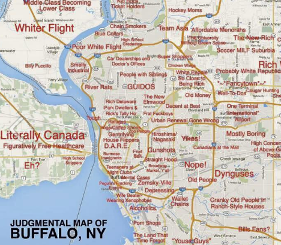 Very Judgmental Map of WNY – See What Your Town Is Labeled As