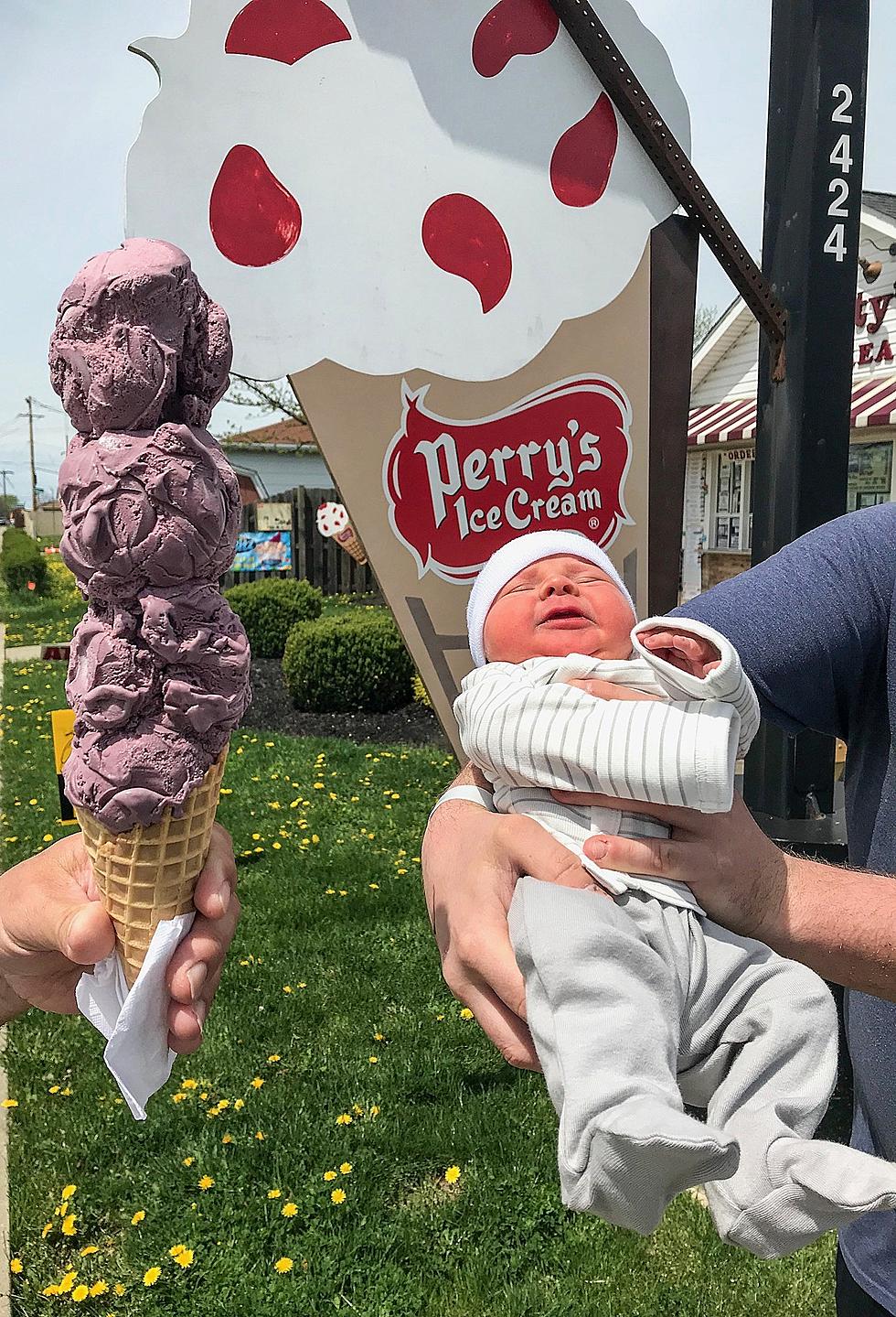 Look At This Ice Cream Shop In Buffalo That Has Cones Bigger Than Babies–Literally