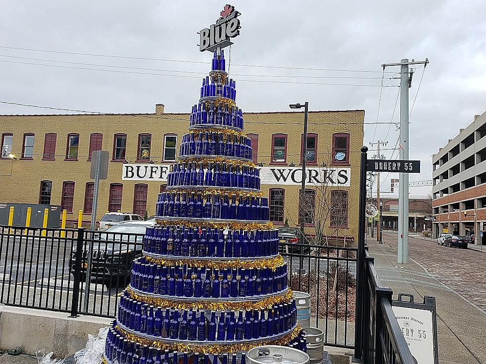 Look At This Beer Bottle Christmas Tree in Downtown Buffalo