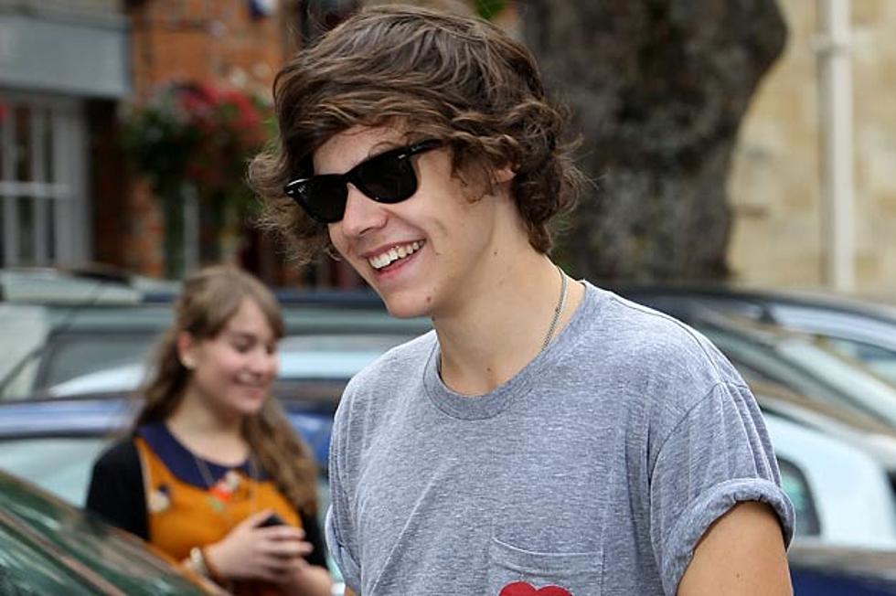 During Video Shoot Harry Styles of One Direction Reveals New Tattoo