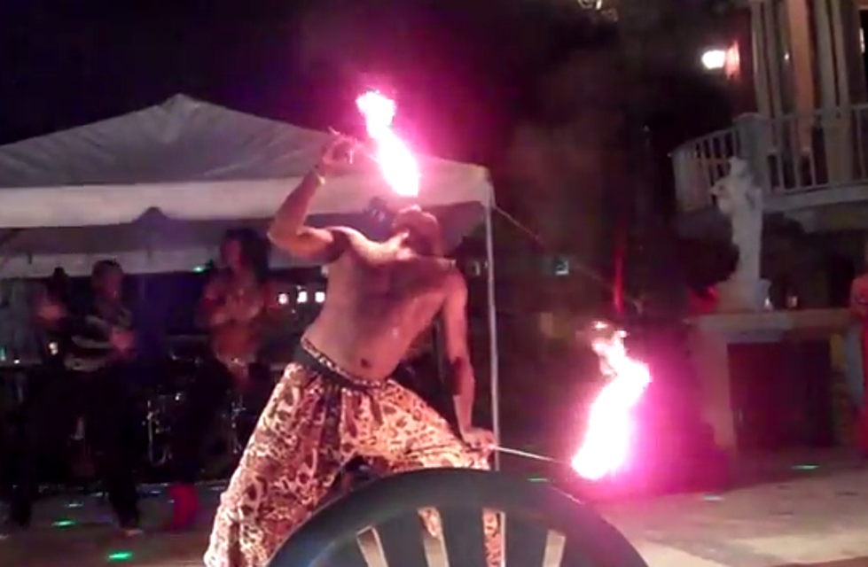 Fire Eaters at Beach Party in St. Lucia [VIDEO]