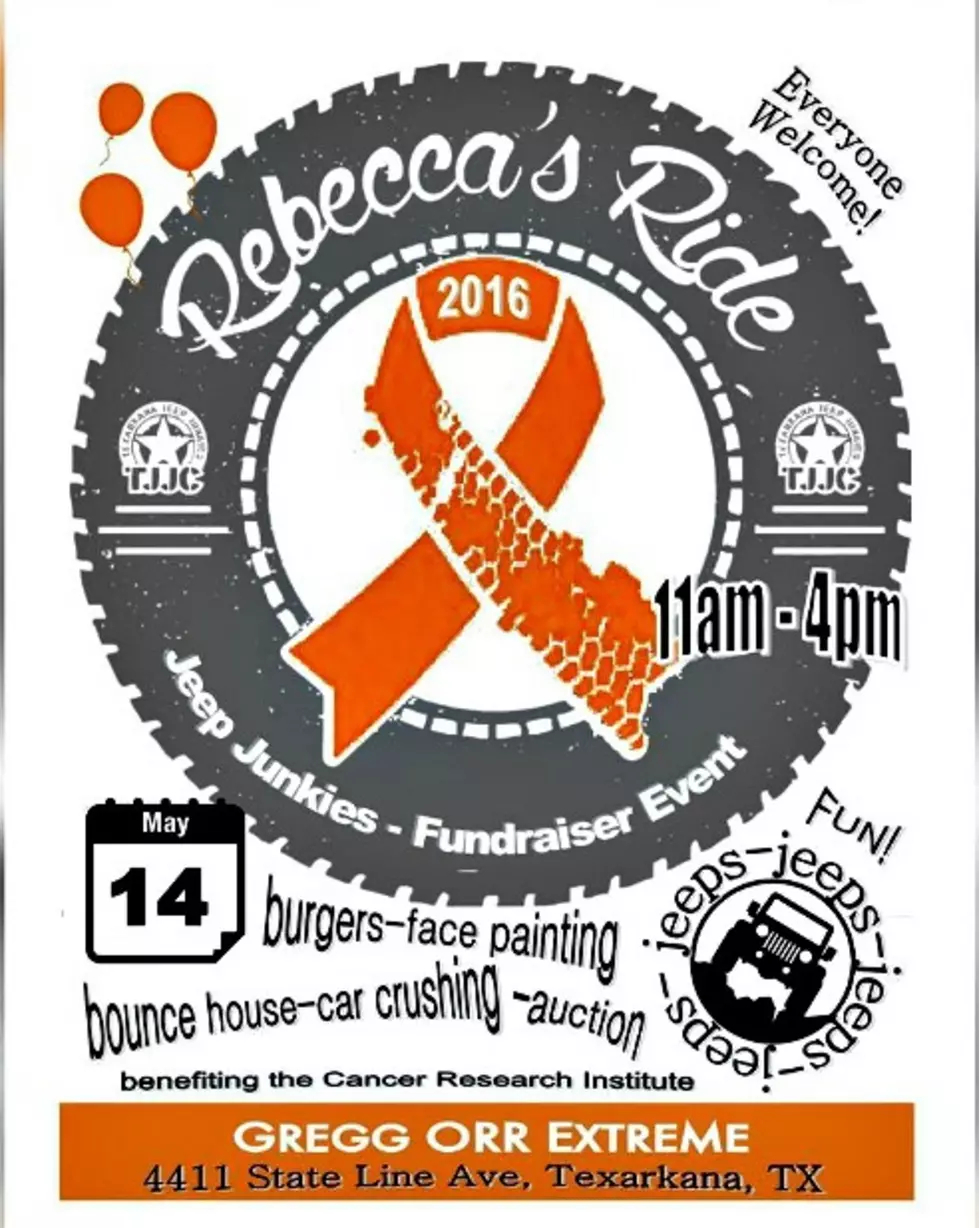 Rebecca&#8217;s Ride For Cancer Fundraiser May 14