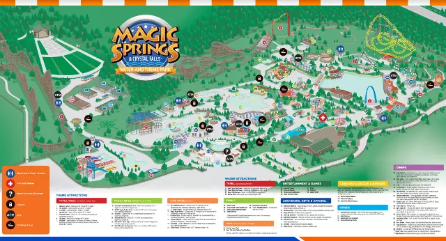 Magic Springs Map 