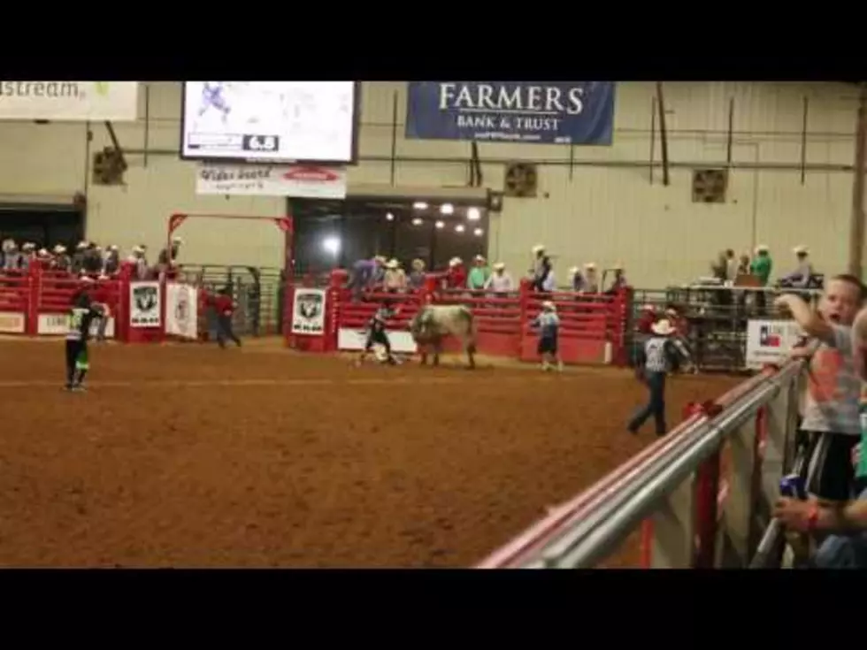 Bull Rider Gets Stomped at Four States Rodeo